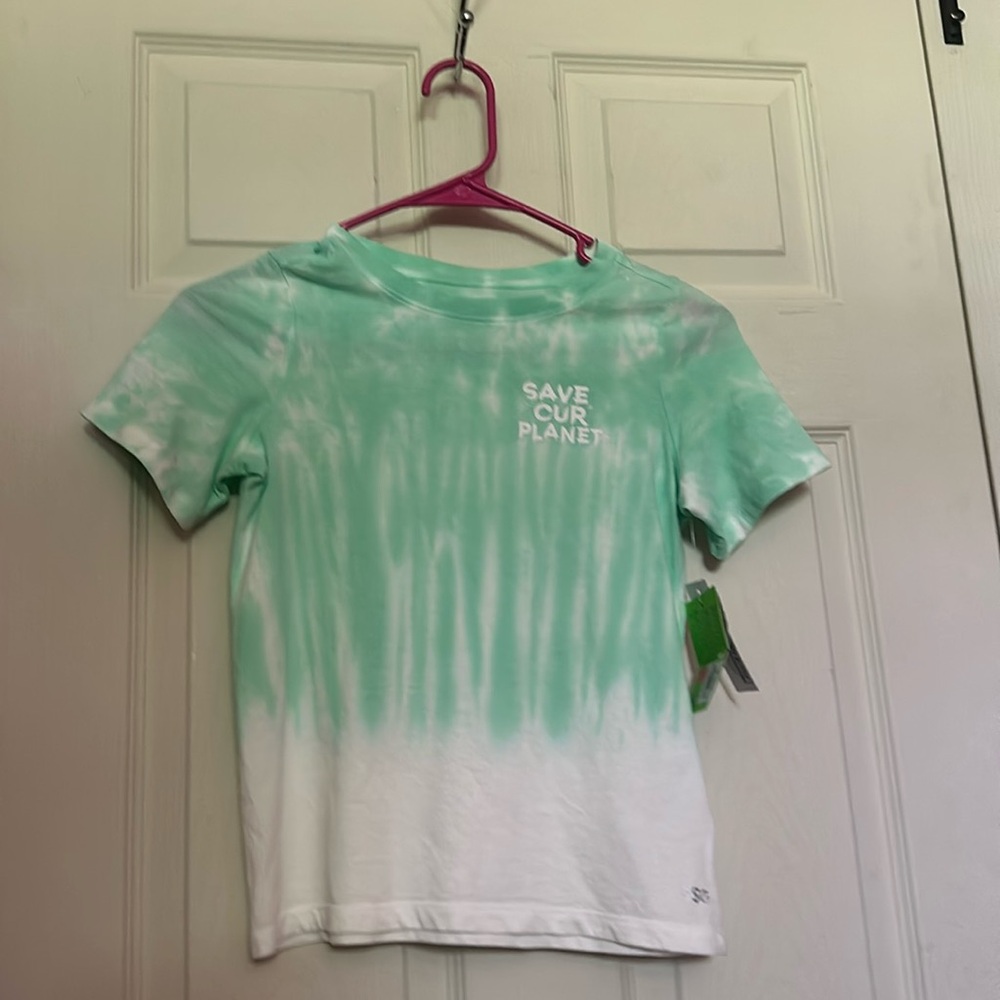 DSG Trend Short Sleeve T-Shirt: SAVE OUR PLANET: TIE DYE: NEW WITH TAGS: SZ XS